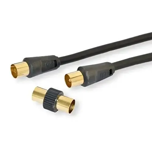 nuovaVideosuono 2m IEC/IEC cavo coassiale Nero Sconto