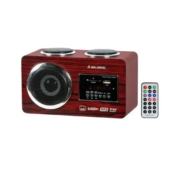 Promozione Esclusiva New Majestic AH-173 USB SD Portatile Legno