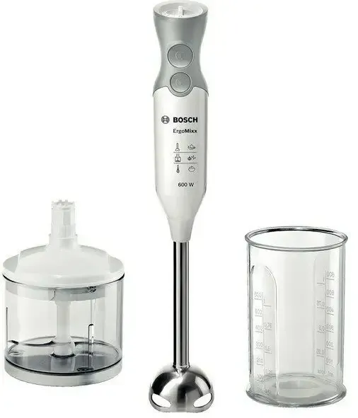 Offerta Del Giorno Bosch ErgoMixx MSM66120 Frullatore ad immersione 600 W Grigio, Bianco