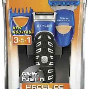 Gillette ProGlide Styler Trimmer Nero, Blu Reso Gratuito