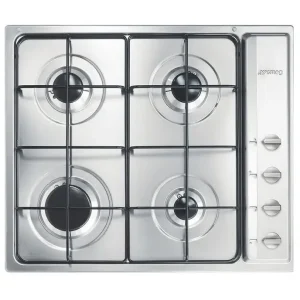 Smeg S64S piano cottura Acciaio inossidabile Da incasso Gas 4 Fornello(i) Super Prezzo