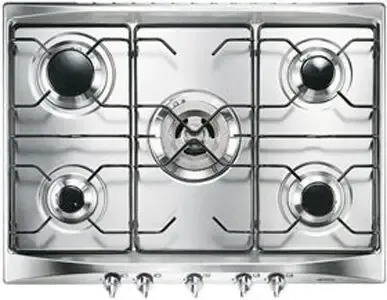 Smeg SR275X piano cottura Acciaio inossidabile Da incasso Gas 5 Fornello(i) Prezzo Ridotto