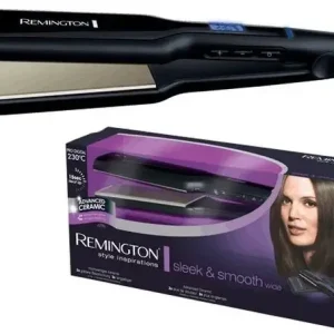 Offerta Del Giorno Remington S5520 messa in piega Piastra per capelli Nero 2,5 m