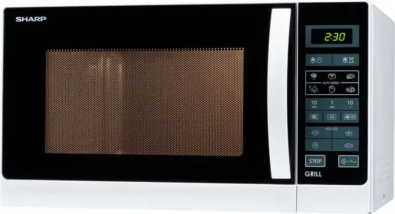 Direttamente Dal Produttore Sharp Home Appliances R-742WW forno a microonde Superficie piana Microonde con grill 25 L 900 W Nero, Bianco