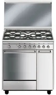 Smeg CX81GVET cucina Piano cottura Gas Acciaio inossidabile B Novità