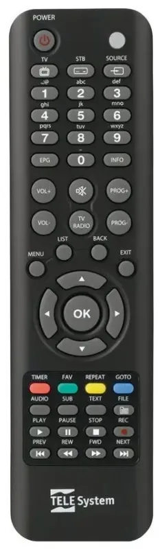 TELE System All in One telecomando IR Wireless DTV, TV Pulsanti Subito Disponibile