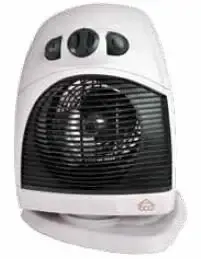 Popolare DCG Eltronic HL9385 stufetta elettrica Nero, Bianco 2000 W Riscaldatore ambiente elettrico con ventilatore
