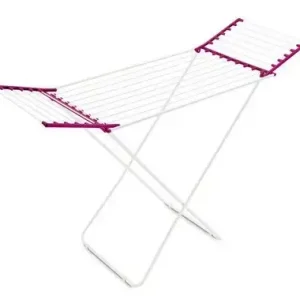 Meliconi Lock Classic Stendibiancheria da pavimento Porpora, Bianco Popolare