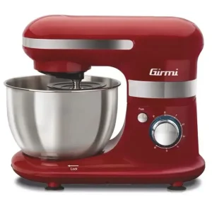 Prezzo Ridotto Girmi IM25 Sbattitore con base 600 W Rosso, Acciaio inossidabile