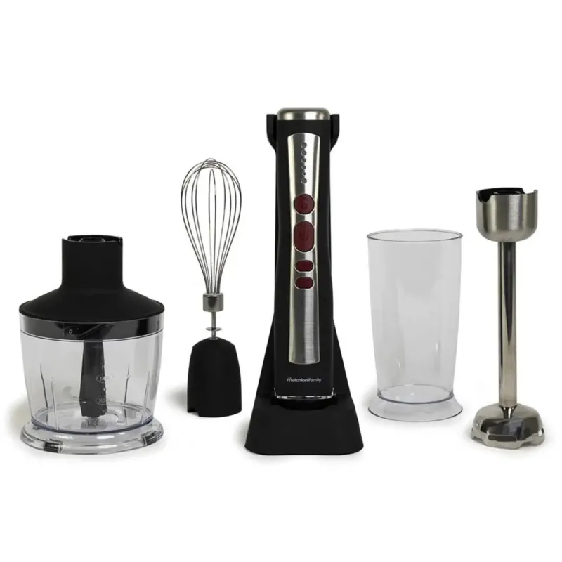 Esclusivo Melchioni 118420039 frullatore Frullatore da tavolo 200 W Nero, Stainless steel, Trasparente