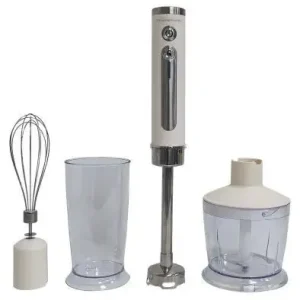 Must-Have Melchioni 118420038 frullatore Frullatore ad immersione 150 W Stainless steel, Trasparente, Bianco