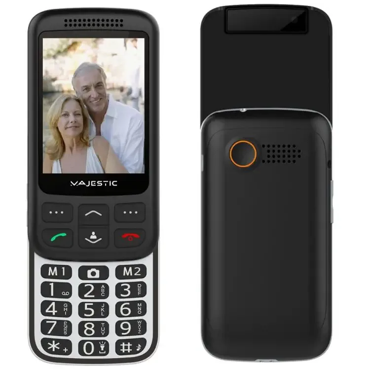 Ultima Occasione New Majestic 300087_BK cellulare 7,11 cm (2.8") 123 g Nero, Argento Telefono per anziani