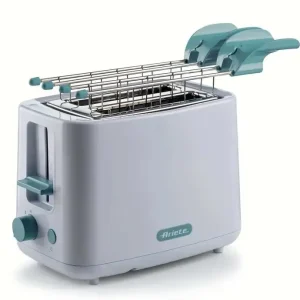 Sconto Ariete 157 Tostapane Breakfast, 760W, Capacità 2 fette di pane, Pinze in acciaio inox, 7 livelli di doratura, Pulsante stop, Tocco freddo, White