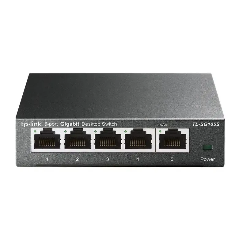 TP-Link TL-SG105S Non gestito Gigabit Ethernet (10/100/1000) Nero Nuovo Arrivo