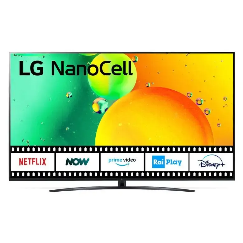 LG NanoCell 86‘‘ Serie NANO76 86NANO766QA 4K Smart TV Spedito Oggi