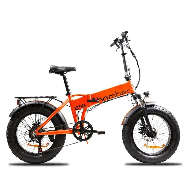 EMG Fat Bike Bomber 250W con telaio 17" foldable, ruota 20", Freni a disco a/p, Cambio Shimano e batteria 10Ah Direttamente Dal Produttore