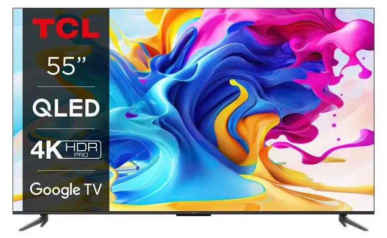 TCL Serie C64 4K QLED 55" 55C645 Dolby Atmos Google TV Spedizione Espresso