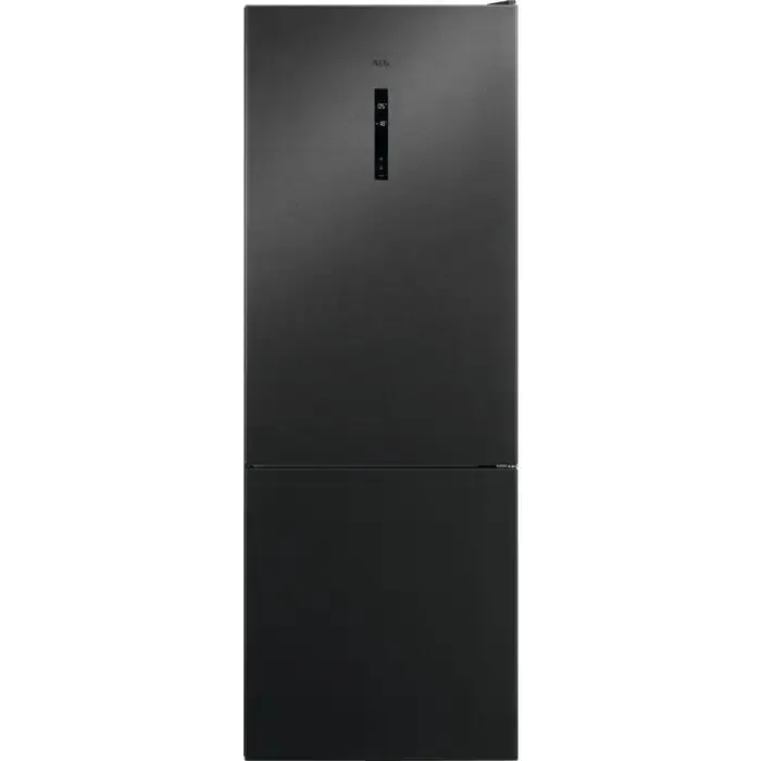 AEG RCB646E3MB frigorifero con congelatore Libera installazione 481 L E Nero, Grigio, Acciaio inossidabile Nuovo Arrivo