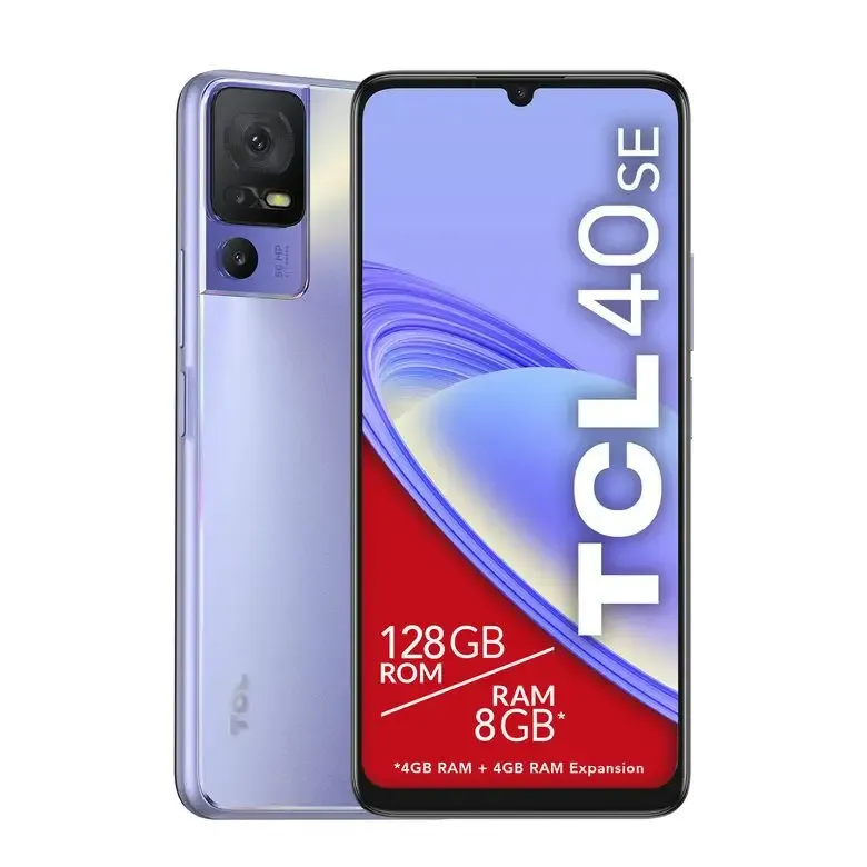 TCL 40 SE 17,1 cm (6.75") Doppia SIM Android 13 4G USB tipo-C 4 GB 128 GB 5010 mAh Viola Reso Gratuito