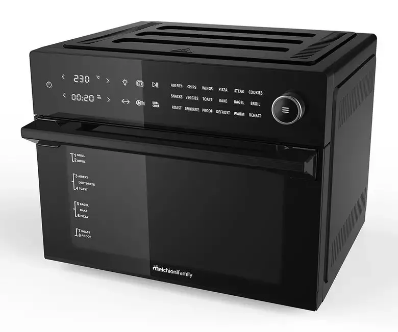 Melchioni Benedetta Friggitrice ad Aria Calda Singolo 30 L Indipendente 1800 W Nero Solo Oggi