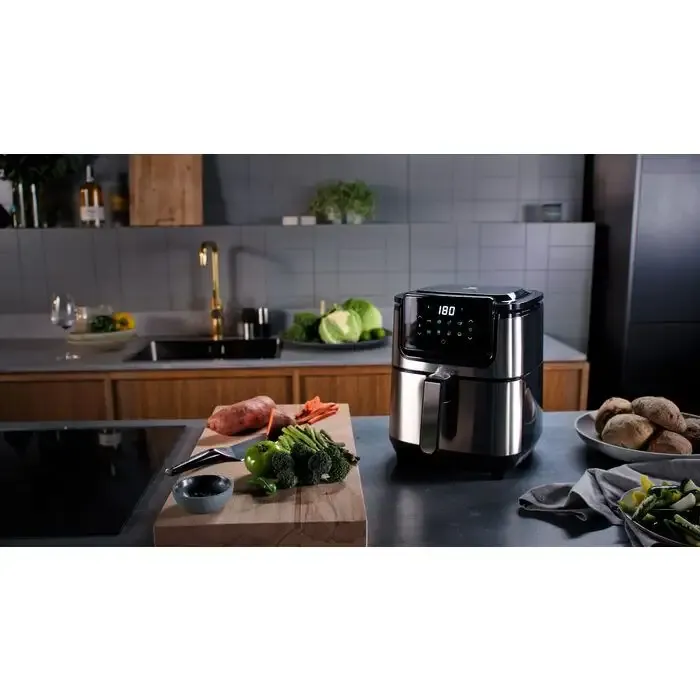 Compra Oggi Stesso Electrolux E6AF1-4ST Singolo 4,5 L Indipendente 1500 W Friggitrice ad aria calda Nero, Acciaio inossidabile