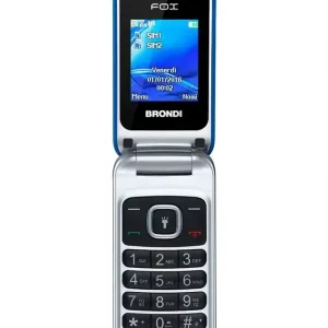 Brondi Fox 4,5 cm (1.77") 74 g Blu, Argento Telefono cellulare basico Prezzo Ridotto