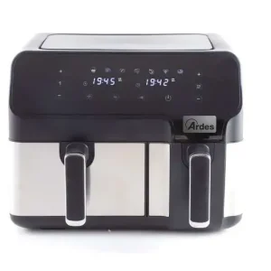 Ardes ARFRYA03D friggitrice Doppia 9 L Indipendente Friggitrice ad aria calda Nero, Acciaio inossidabile Pagamento Sicuro