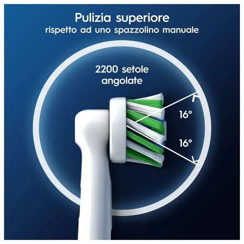 Nuovo Arrivo Oral-B Pro Cross Action 3 pz Bianco