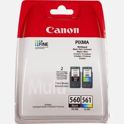 Offerta Del Giorno Canon PG-560 / CL-561 cartuccia d‘inchiostro 2 pz Originale Resa standard Nero, Ciano, Magenta, Giallo