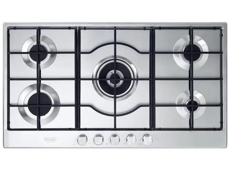 Nuovo Arrivo De’Longhi SLF 590 LX Acciaio inossidabile Da incasso 90 cm Gas 5 Fornello(i)