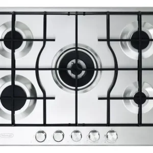 Prezzo Di Fabbrica De’Longhi SLF575LX piano cottura Acciaio inossidabile Da incasso 75 cm Gas 5 Fornello(i)