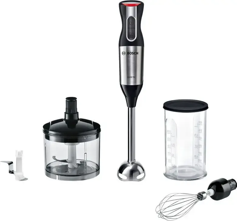 Bosch MS64M6170 frullatore 0,5 L Frullatore ad immersione 1000 W Nero, Stainless steel Esclusivo