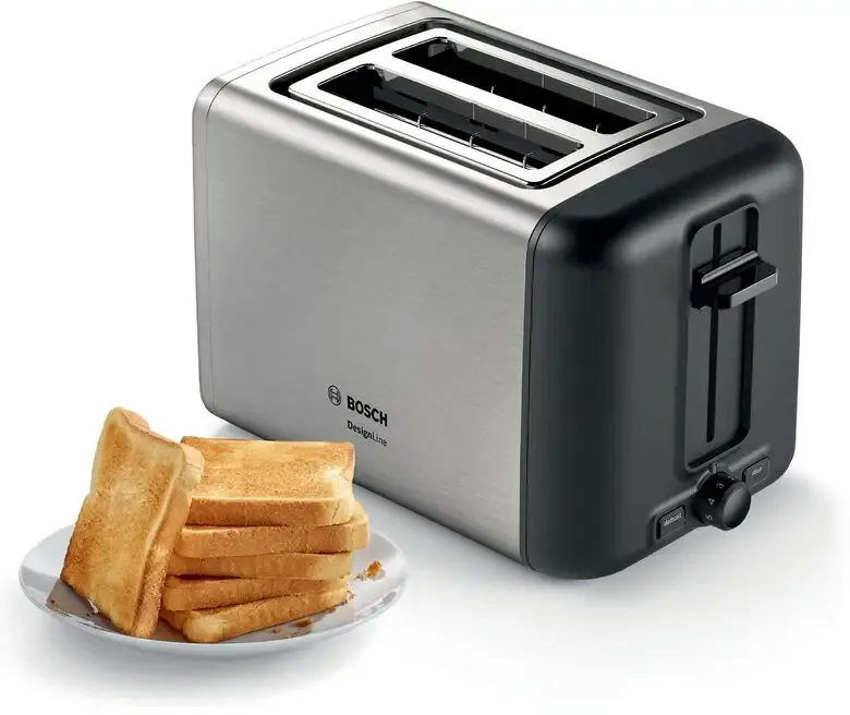 Bosch TAT3P420DE tostapane 2 fetta/e 970 W Nero, Argento Occasione Imperdibile
