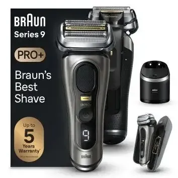 Consegna Rapida Braun Series 9 Pro+ 9575cc Wet & Dry Rasoio Trimmer Metallico