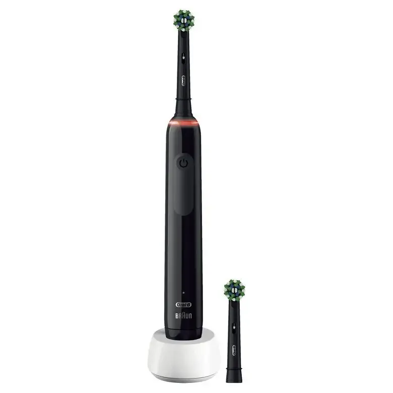 Acquista Ora Oral-B Pro 3 Spazzolino Elettrico Ricaricabile Nero Pro3 3000, 2 Testine, 1 Spazzolino