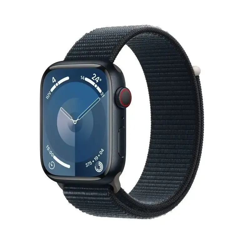 Apple Watch Series 9 GPS + Cellular Cassa 45mm in Alluminio Mezzanotte con Cinturino Sport Loop Mezzanotte Prezzo Conveniente