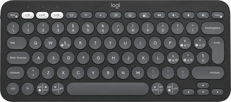 Subito Disponibile Logitech Pebble Keys 2 K380s tastiera RF senza fili + Bluetooth QWERTY Italiano Grafite