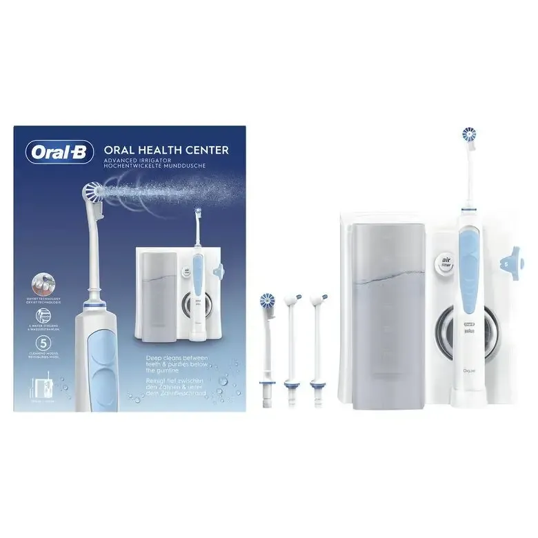Di Tendenza Oral-B Idropulsore Health Center Avanzato con 2 Beccucci Oxyjet, 2 Beccucci Con Getto D’acqua. 1 Idropulsore