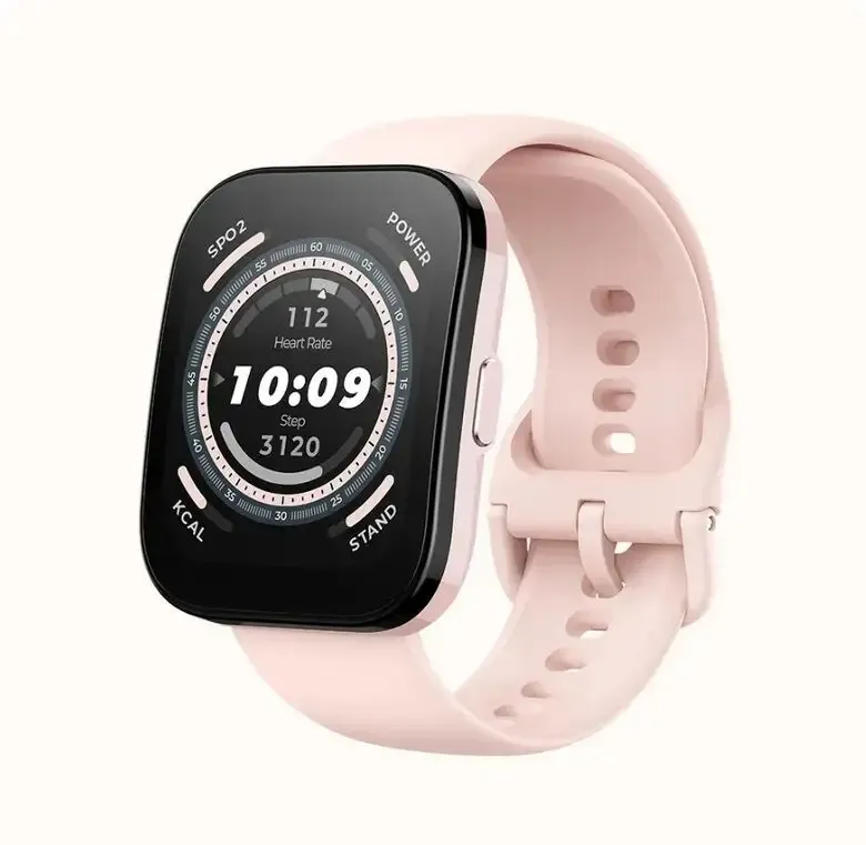 Professionale Amazfit Bip 5 4,85 cm (1.91") LCD 38 mm Digitale 320 x 380 Pixel Touch screen Rosa GPS (satellitare)