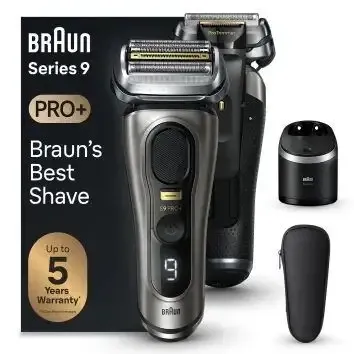 A Buon Prezzo Braun Series 9 Pro+ 9565cc Wet & Dry Rasoio Trimmer Metallico