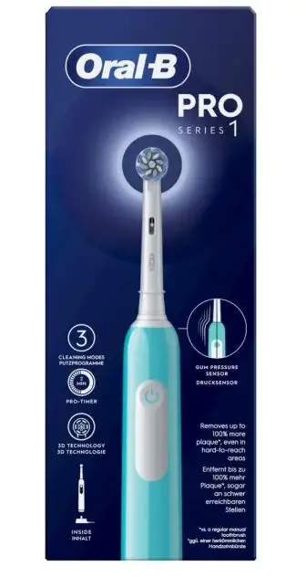 Più Venduto Oral-B Pro 1 Sensitive Clean Adulto Spazzolino rotante-oscillante Blu