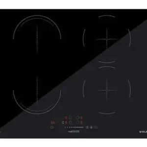 Glem Gas GTI741BSL piano cottura Nero Da incasso 70 cm Piano cottura a induzione 4 Fornello(i) Consegna Rapida