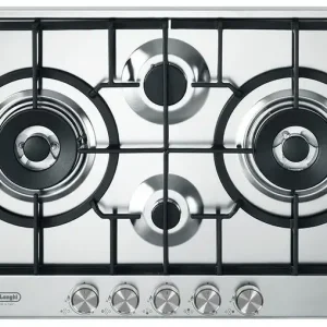 Direttamente Dal Produttore De’Longhi NSL 475 X piano cottura Acciaio inox Da incasso 75 cm Gas 4 Fornello(i)
