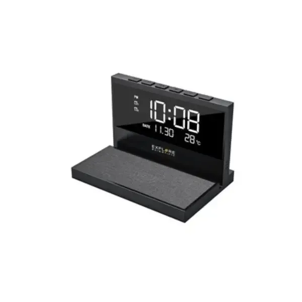 Explore BCC-2002 Sveglia Ricarica Wireless Disp LED Doppio All Offerta Speciale
