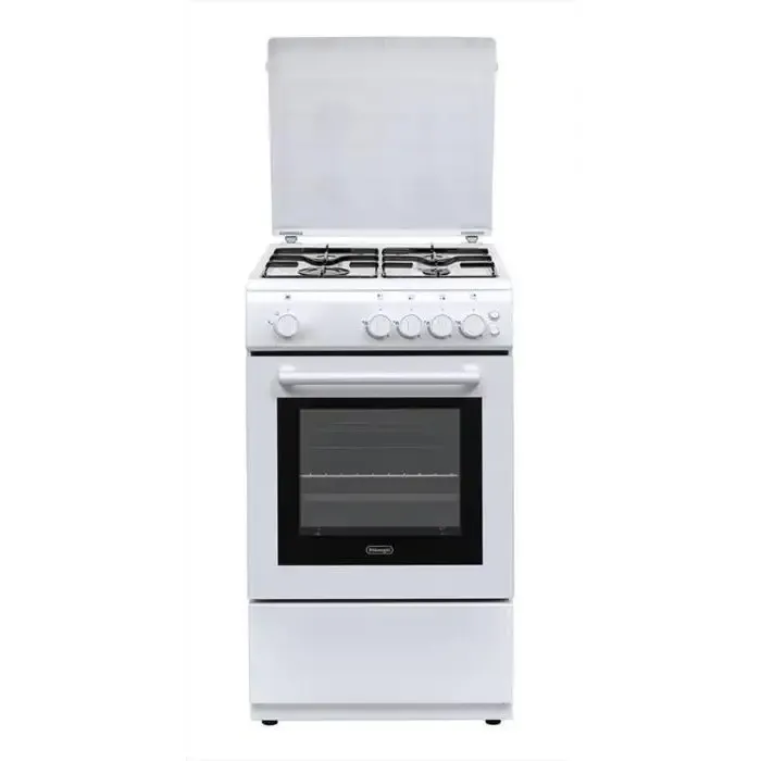Pagamento Sicuro DeLonghi DL554GW Cucina a gas 50 cm 4 fuochi Forno bianco