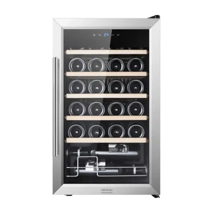Non Perdere Bolero GrandSommelier 2450 Cantinetta nera e Inox 24 bottiglie sistema di raffreddamento a compressore temperatura regolabile