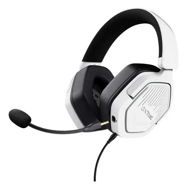 Spedito Oggi Trust GXT492W Carus Auricolare Cablato A Padiglione Gaming Bianco