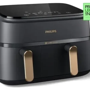 Philips 3000 series Airfryer doppio cestello, friggitrice ad aria da 9.0L, 12 metodi di cottura, App per ricette NA352/00 Ultima Occasione