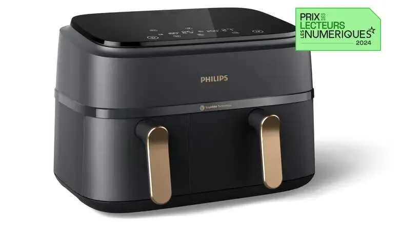 Philips 3000 series Airfryer doppio cestello, friggitrice ad aria da 9.0L, 12 metodi di cottura, App per ricette NA352/00 Ultima Occasione