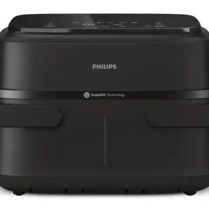 Philips Serie 1000 Airfryer con cestello flexi/doppio, friggitrice ad aria da 7.1L, 10 metodi di cottura, App per ricette NA150/00 Promozione Esclusiva